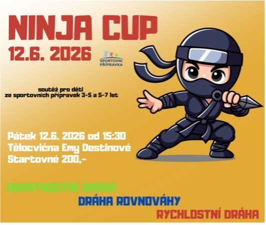 NINJA CUP SOUTEŽ PRO DĚTI ZE SPORTOVNÍ PŘÍPRAVKY