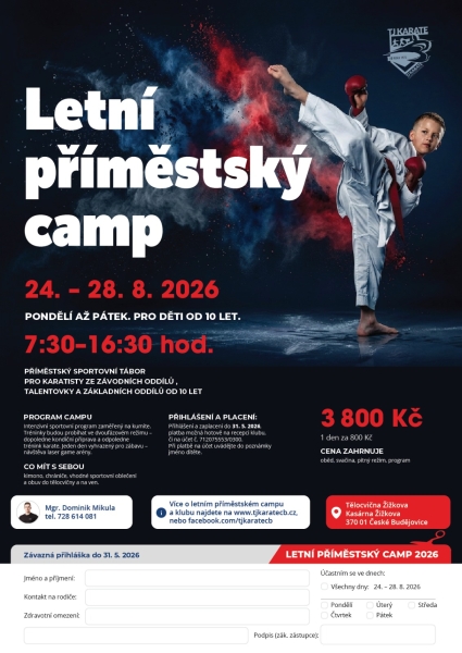 LETNÍ PŘÍMĚSTSKÝ CAMP