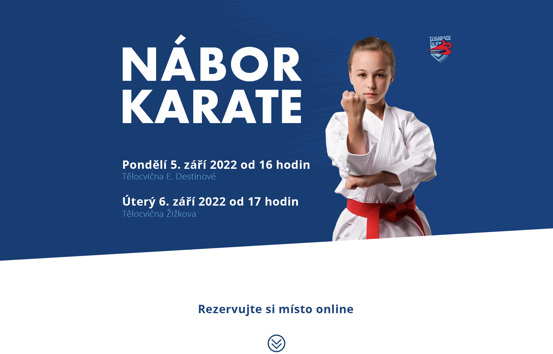 Nábor karate 2022