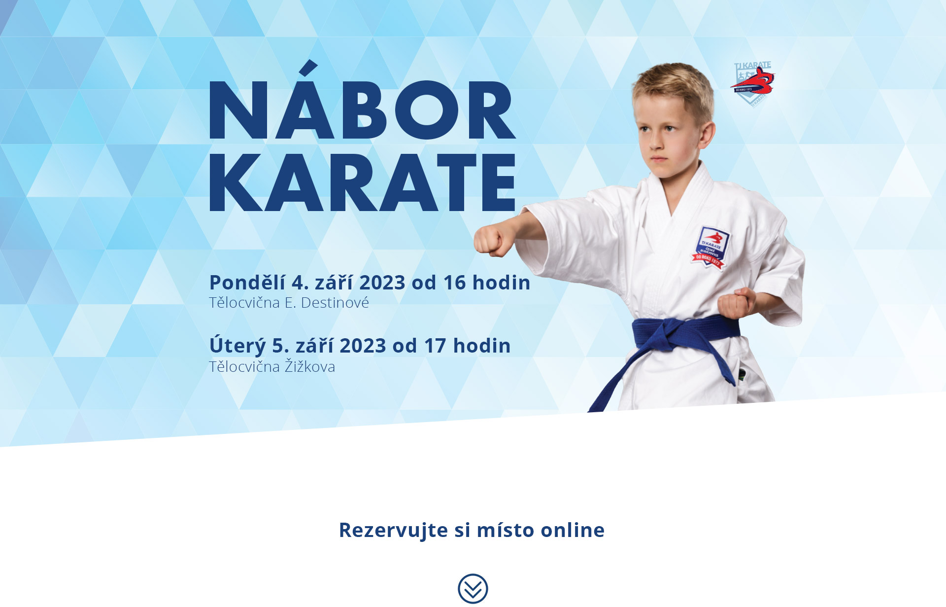 Nábor karate 2023