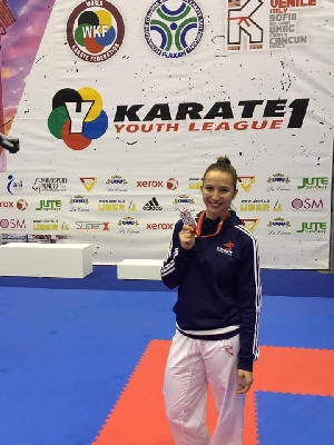 Martina Šáchová stříbrná na mládežnické světové lize karate WKF v Caorle