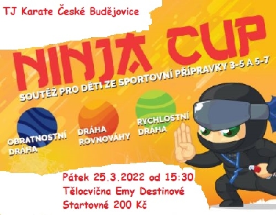 NINJA CUP - SOUTĚŽ PRO SPORTOVNÍ PŘÍPRAVKU